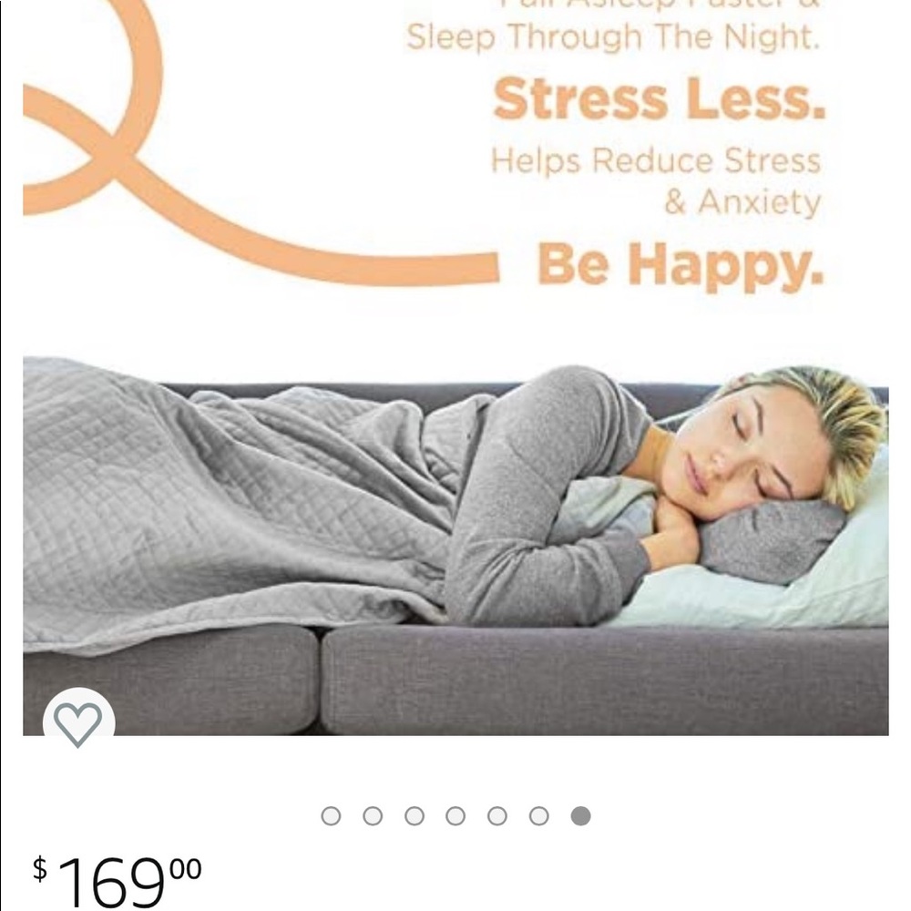BlanQuil Quilted Weighted Blanket W/ Removable Cover (Charcoal 20lb)
